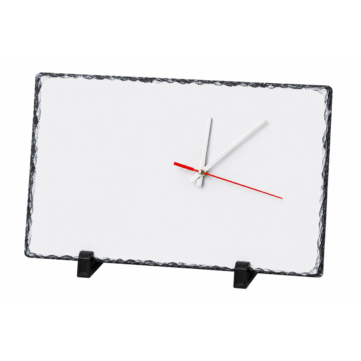 40cm x 25cm Sublimation Photo Slate Clock - Glossy Finish