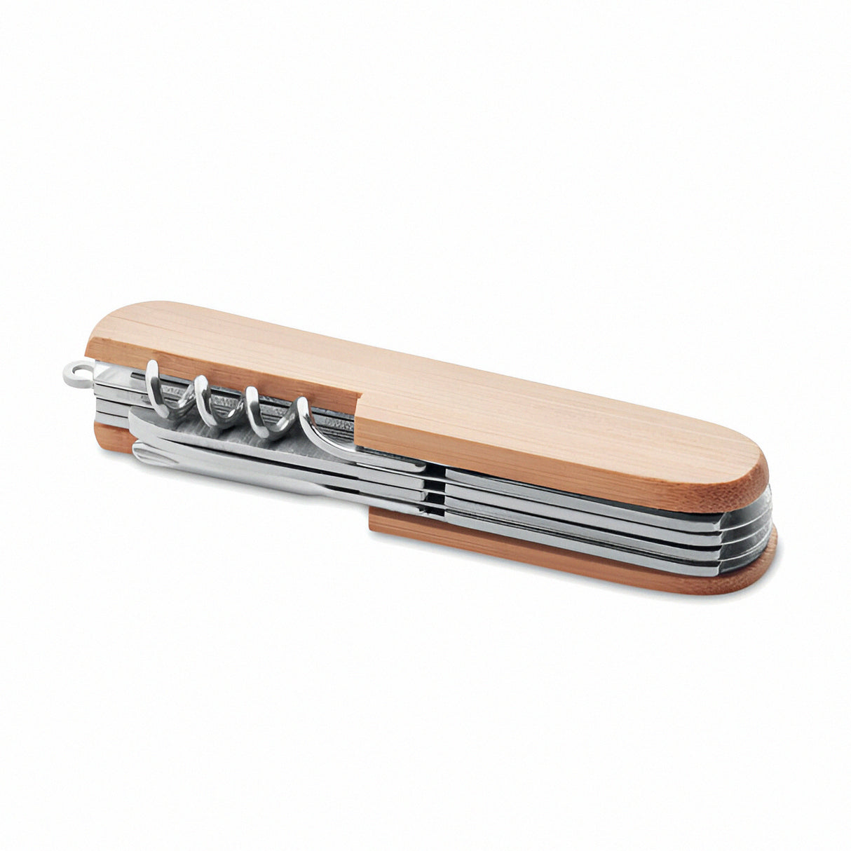 Engravable 9-in-1 Bamboo Multi-Function Pocket Knife