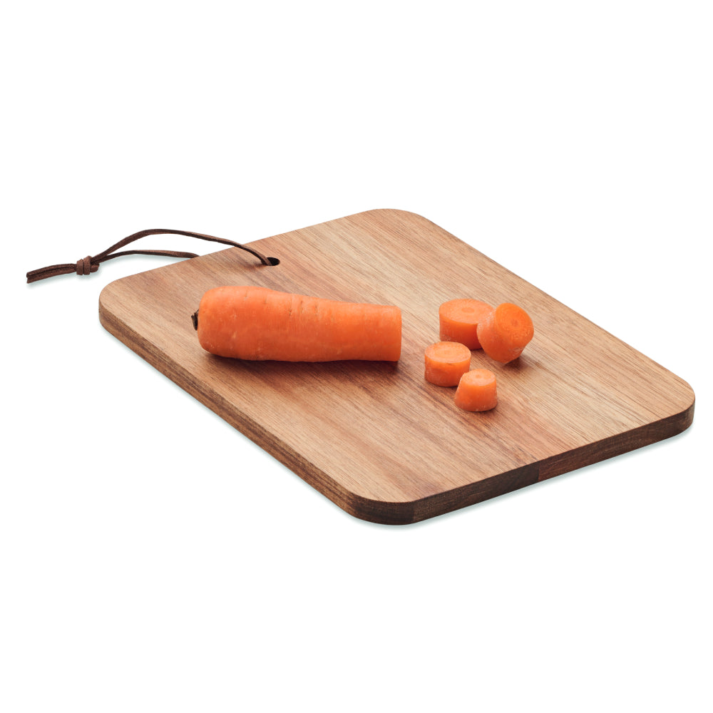 Engravable Acacia Cutting Board with PU Cord