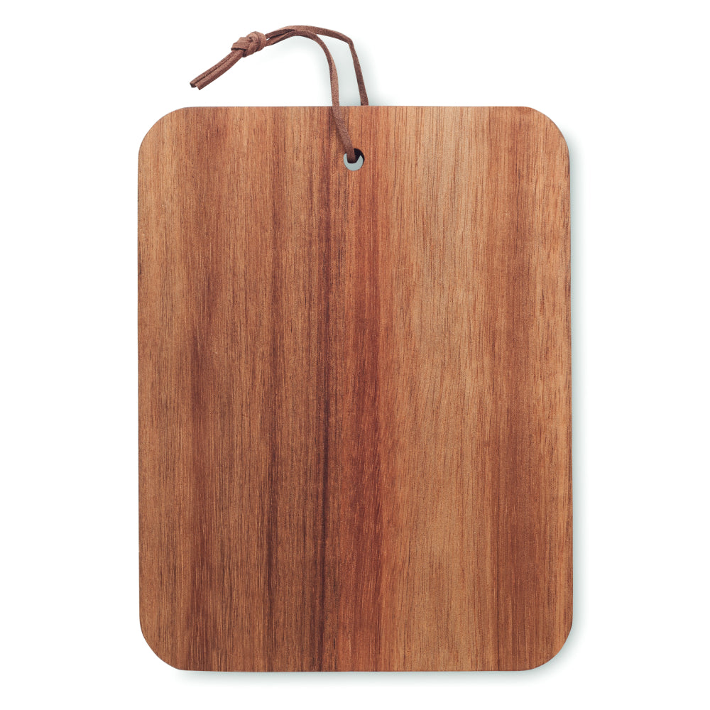 Engravable Acacia Cutting Board with PU Cord