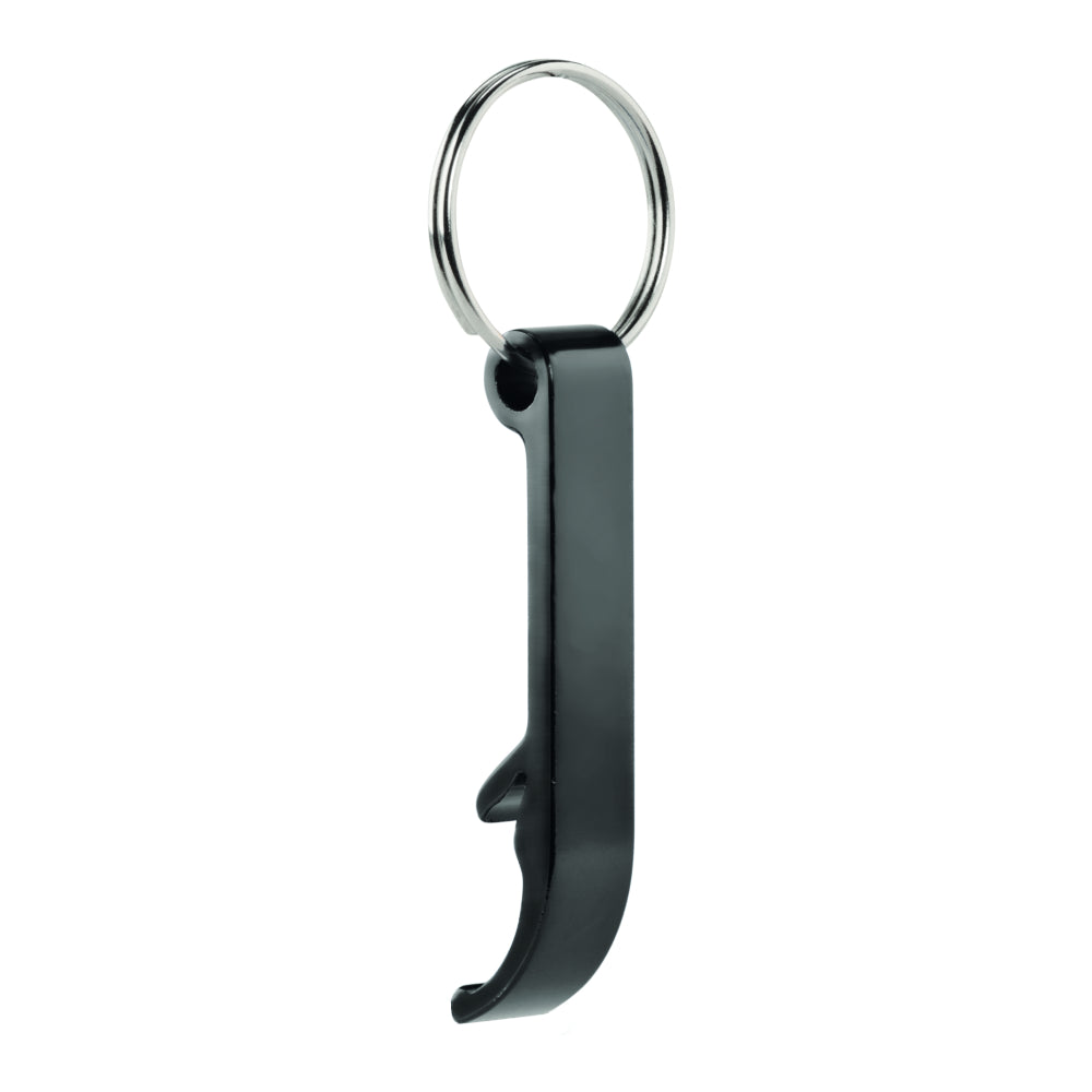 Engravable Aluminium Keyring Bottle Opener - Black