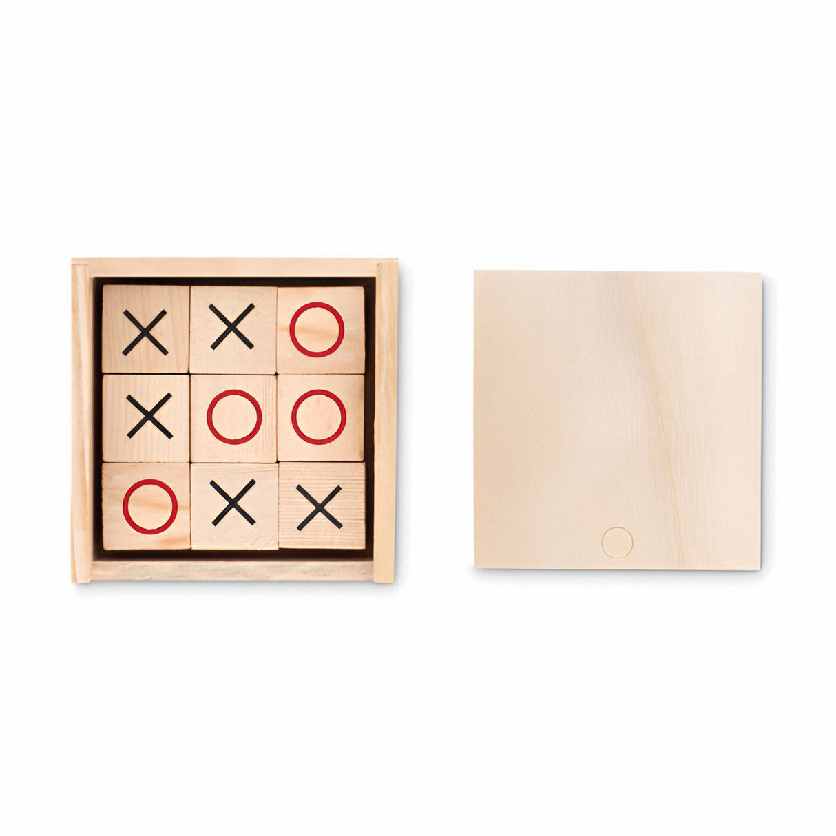 Engravable Wooden Tic Tac Toe Game Set