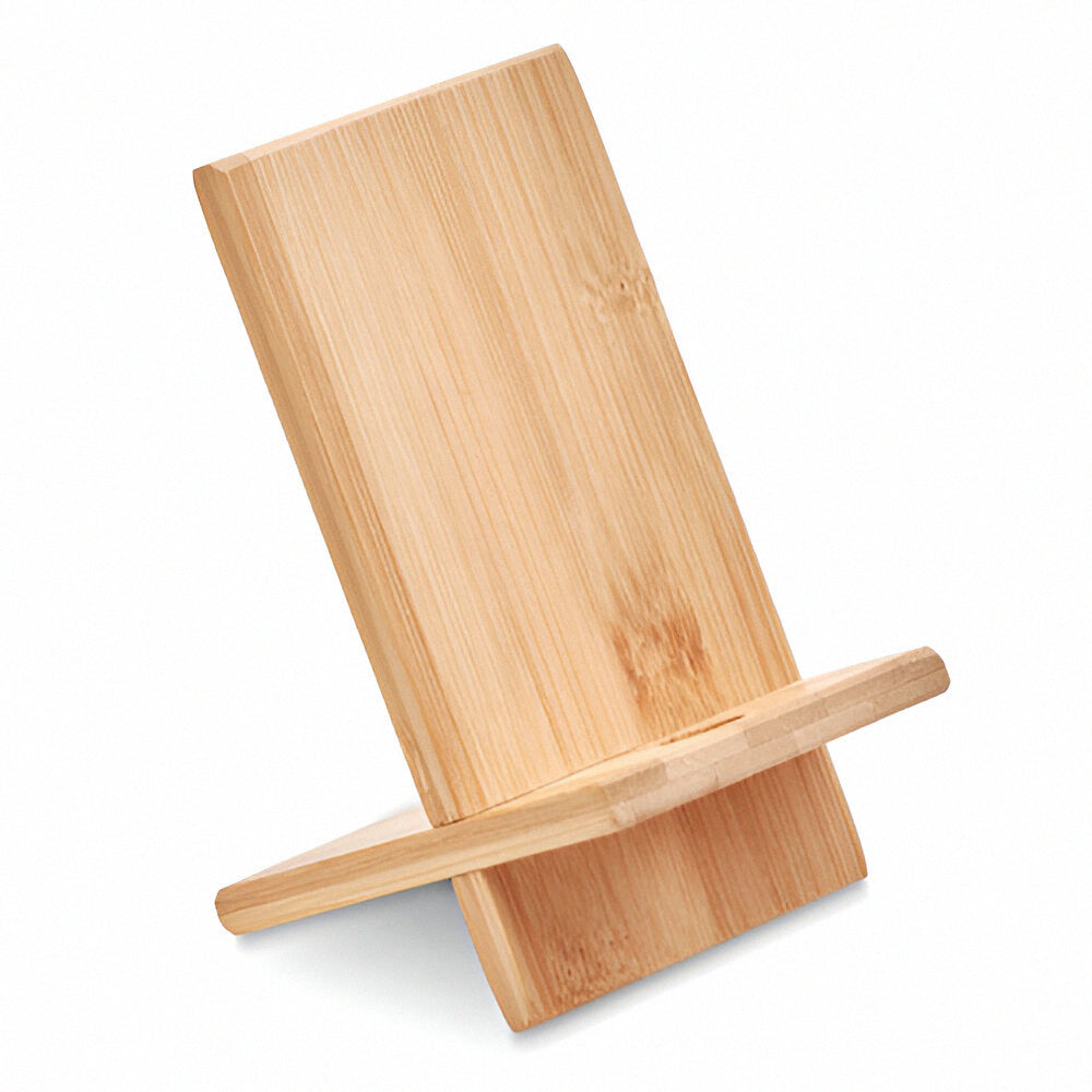 Engravable Bamboo Phone Stand Holder