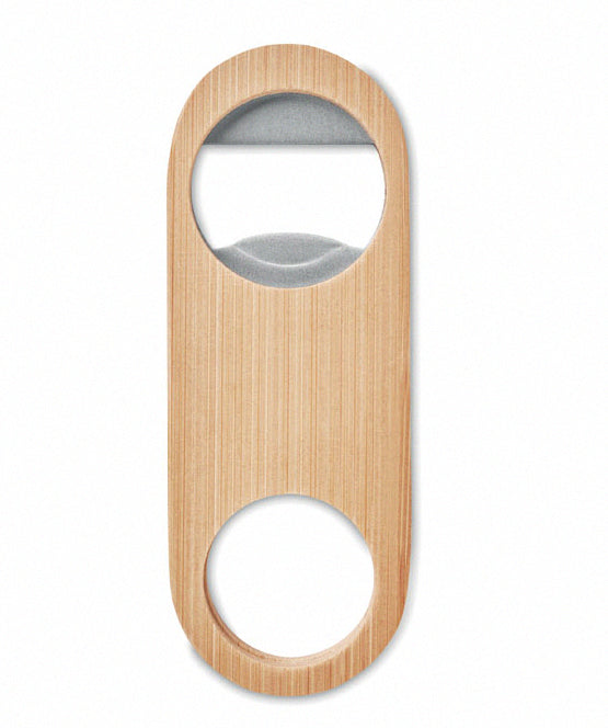 Engravable Bamboo Stainless Steel Bottle Opener