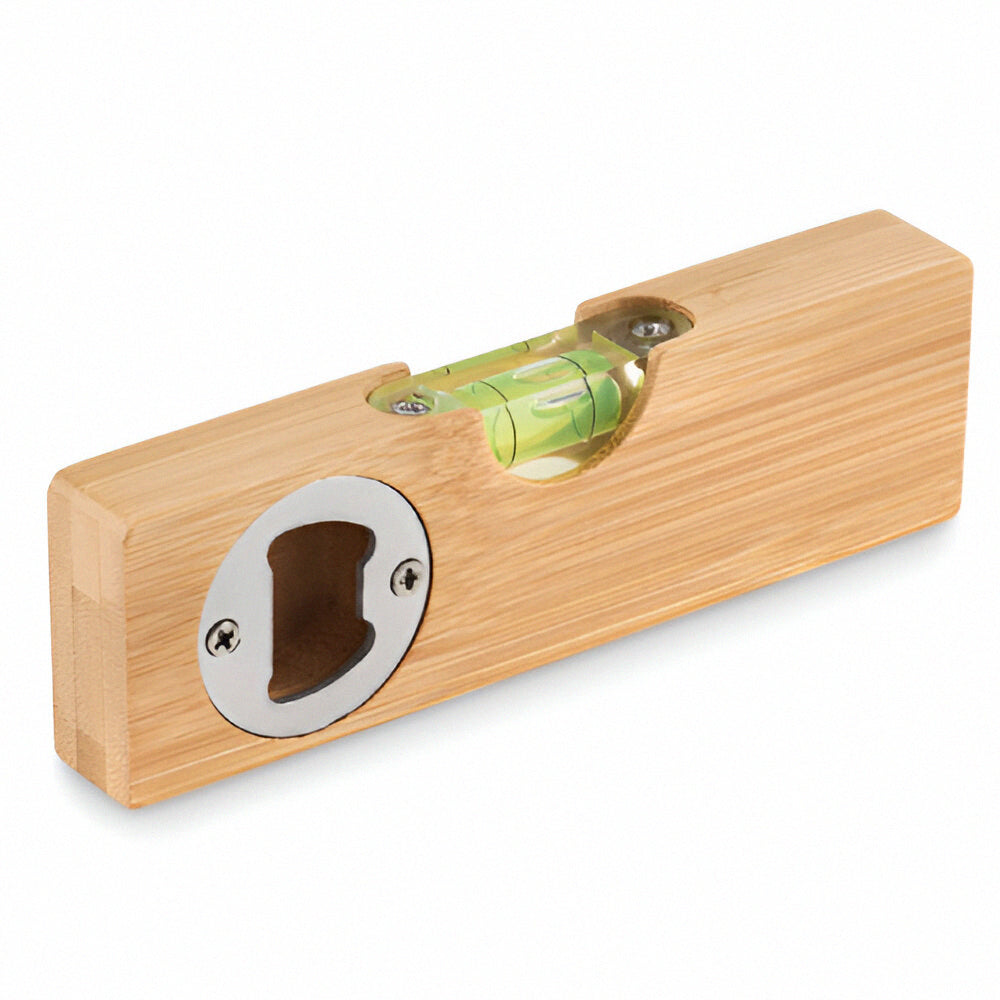 Engravable Bamboo Spirit Level & Bottle Opener