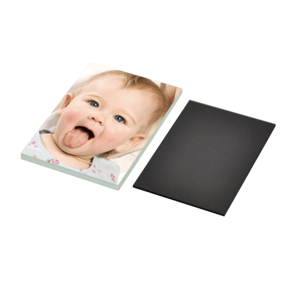 Fridge Magnet - 10 x GLASS - Rectangle - 5cm x 7cm - Longforte Trading Ltd