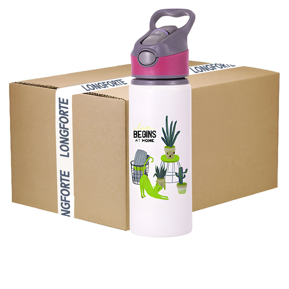 Wholesale Carton - 50 x EXPLORER Water Bottles - 650ml - PINK