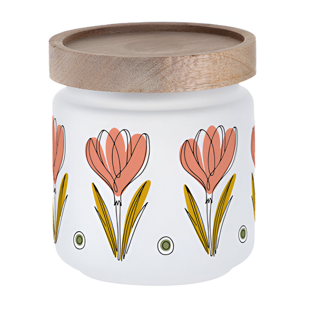 Becher - Glas - 550ml Glas mit Bambusdeckel & Strohhalm - DUNKELBLAU