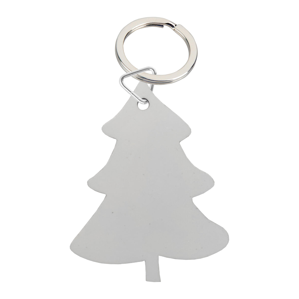 Keyrings - 10 x MDF Keyrings with Metal Split Ring - Tree