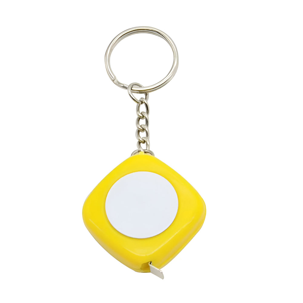 Keyring - Tape Measure - Yellow - 1m