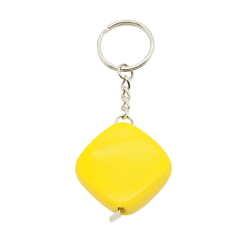 Keyring - Tape Measure - Yellow - 1m