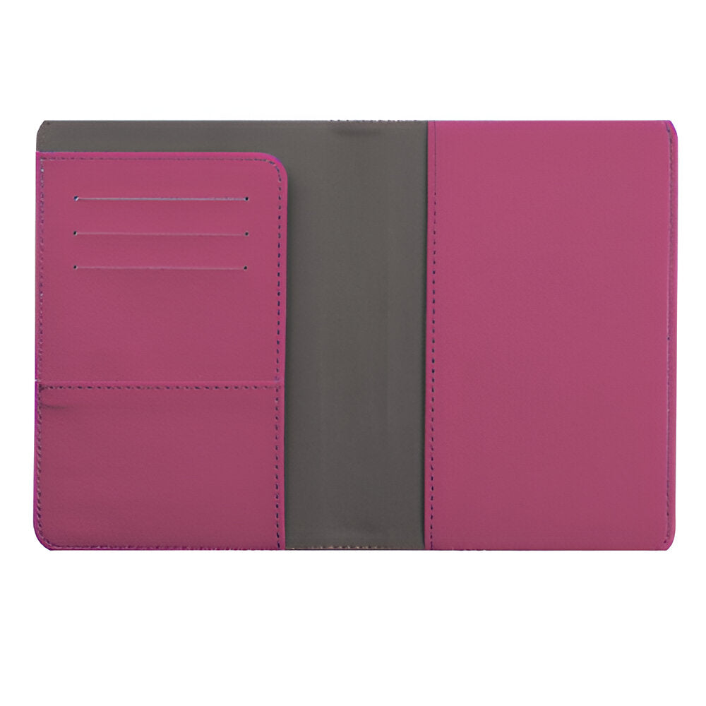 Engravables - PU LEATHER - Passport Holder - 9cm x 13cm - Purple
