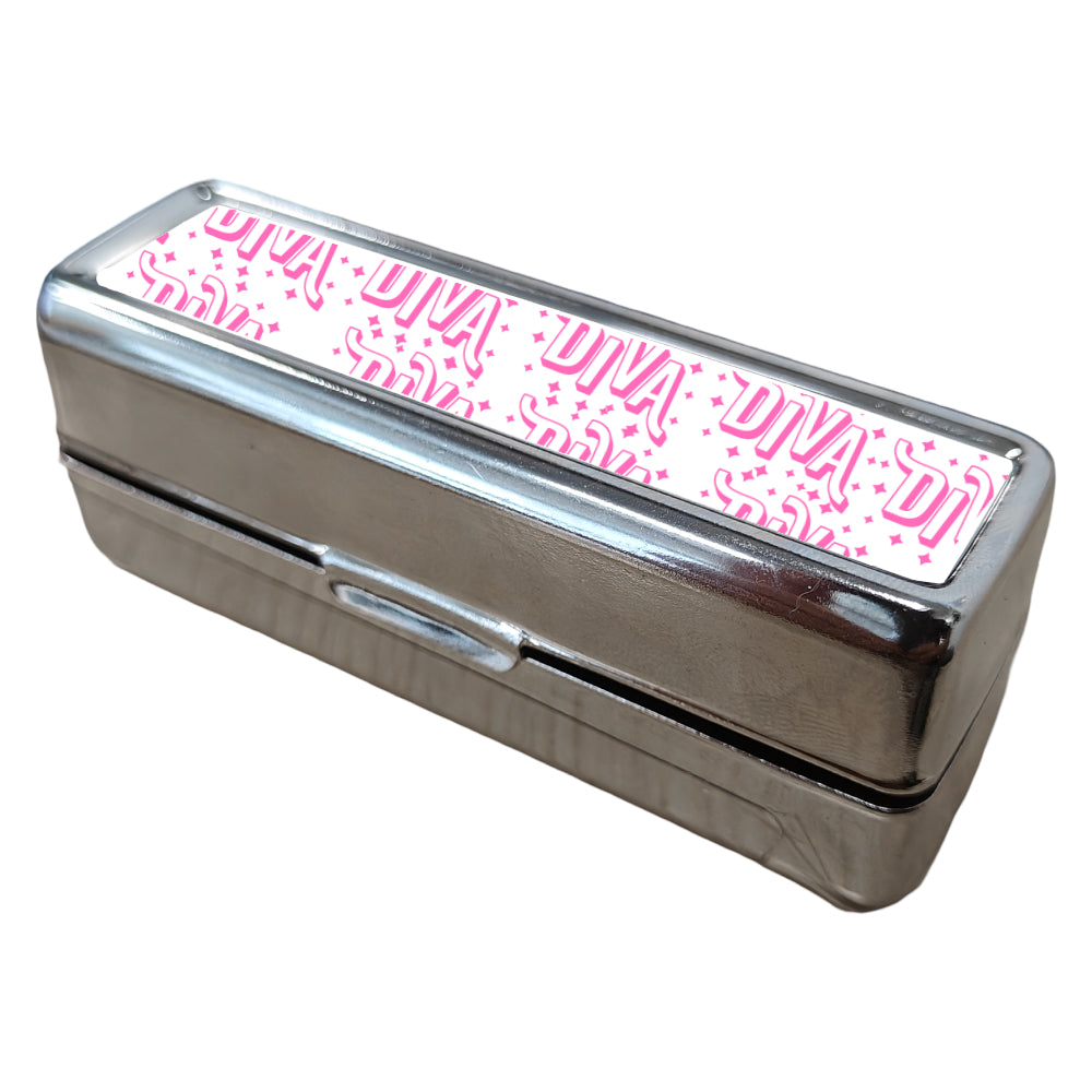 Accessoires - Porte-rouge à lèvres avec insert imprimable - 8,6 cm x 3 cm x 3 cm