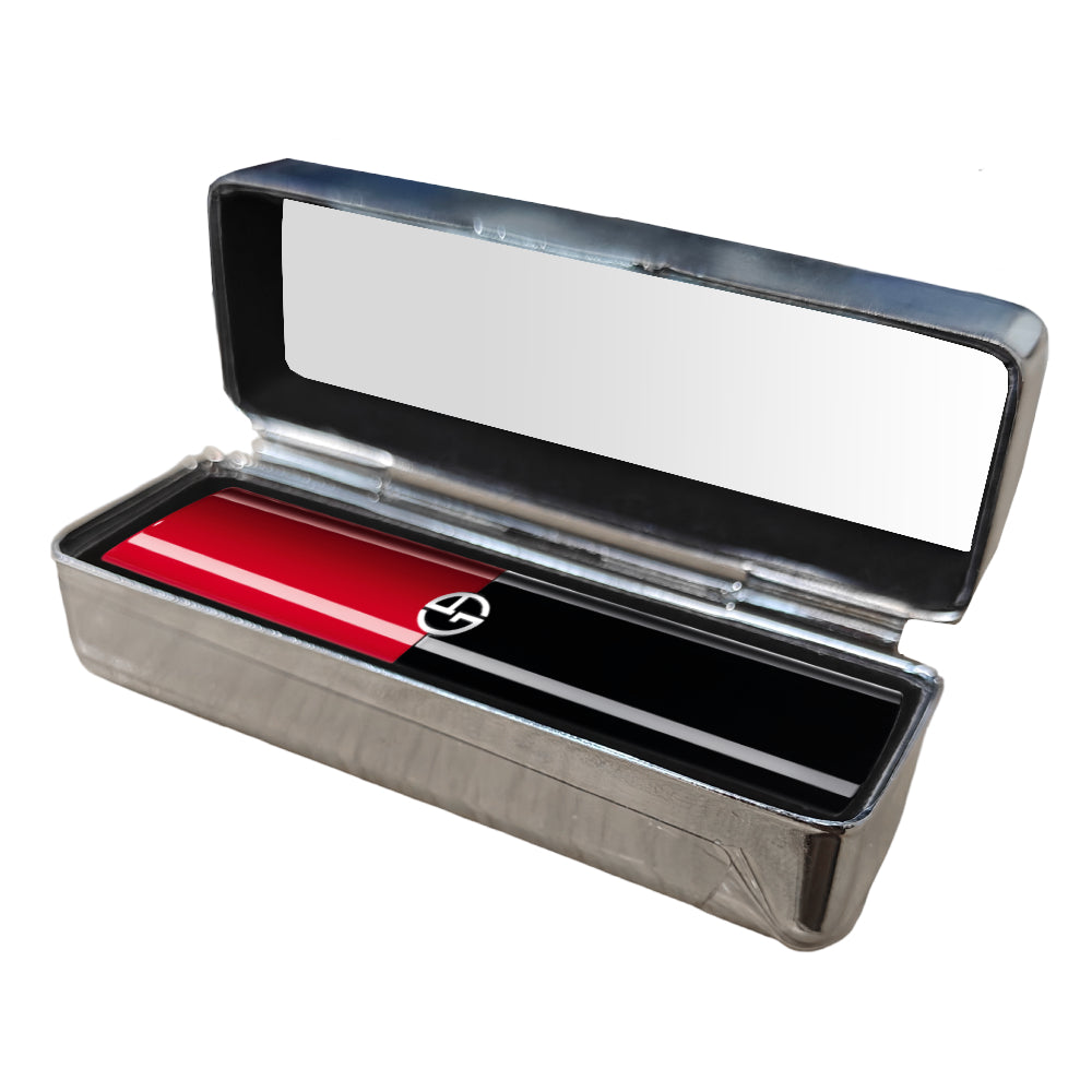 Accessoires - Porte-rouge à lèvres avec insert imprimable - 8,6 cm x 3 cm x 3 cm