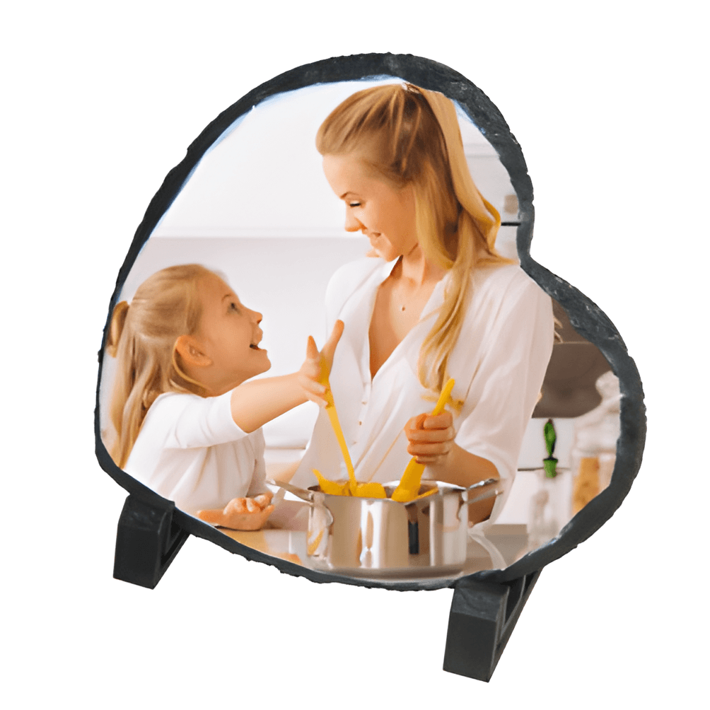 Sublimation Photo Slate – Heart - 15cm x 15cm – MATT Finish