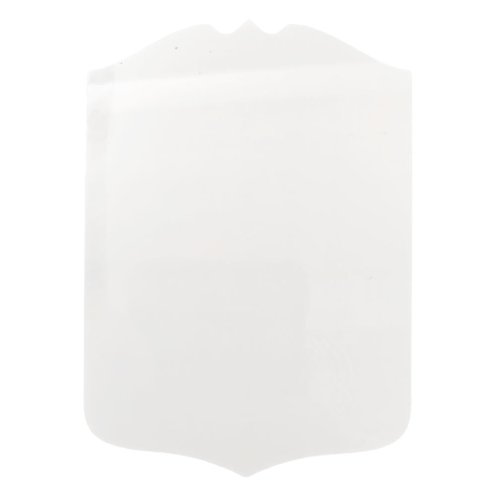 Sublimation Metal Football Club Shield - White Aluminium - (Pack of 5)