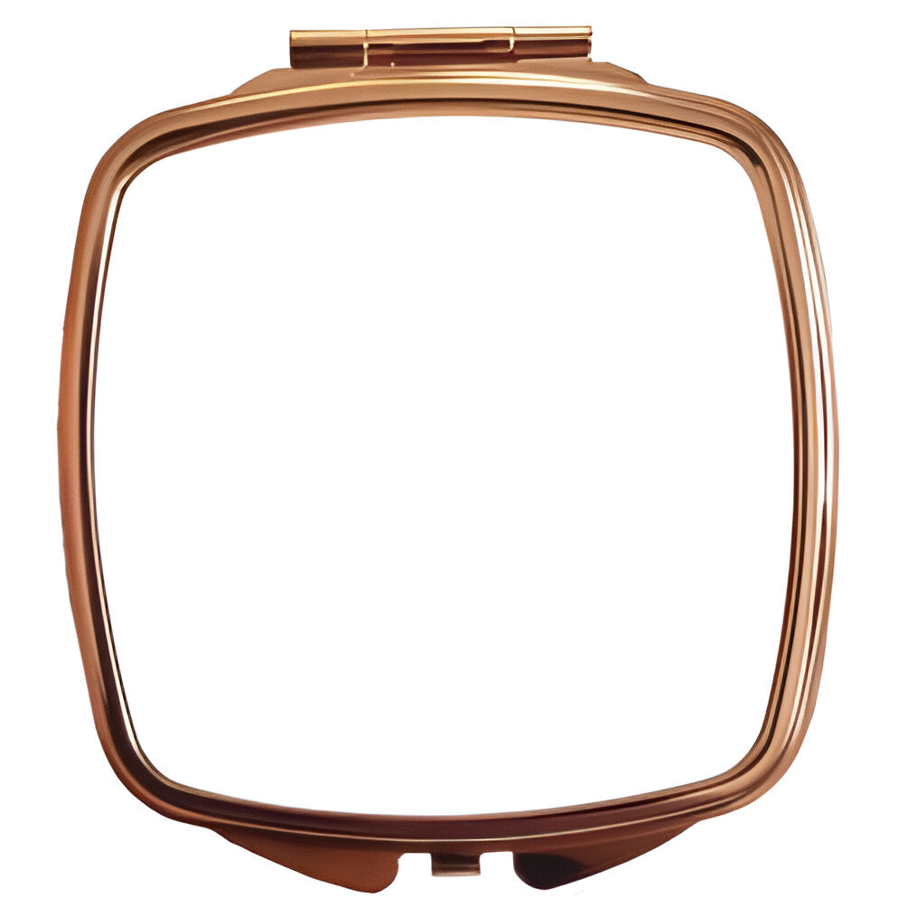 10 x Compact Mirror - Deluxe Rose Gold - Curved Square - Longforte Trading Ltd