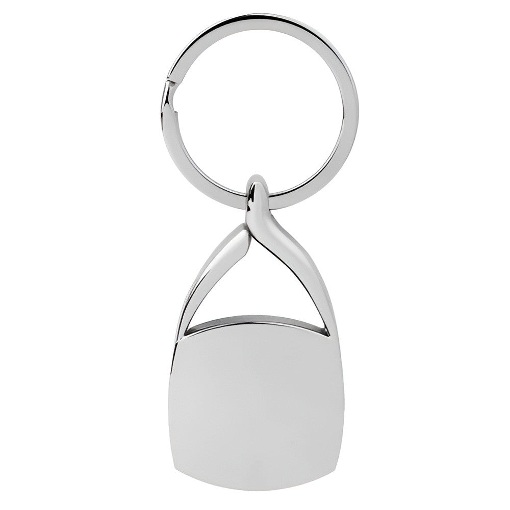 Sublimation Metal Keyring - Curved Square