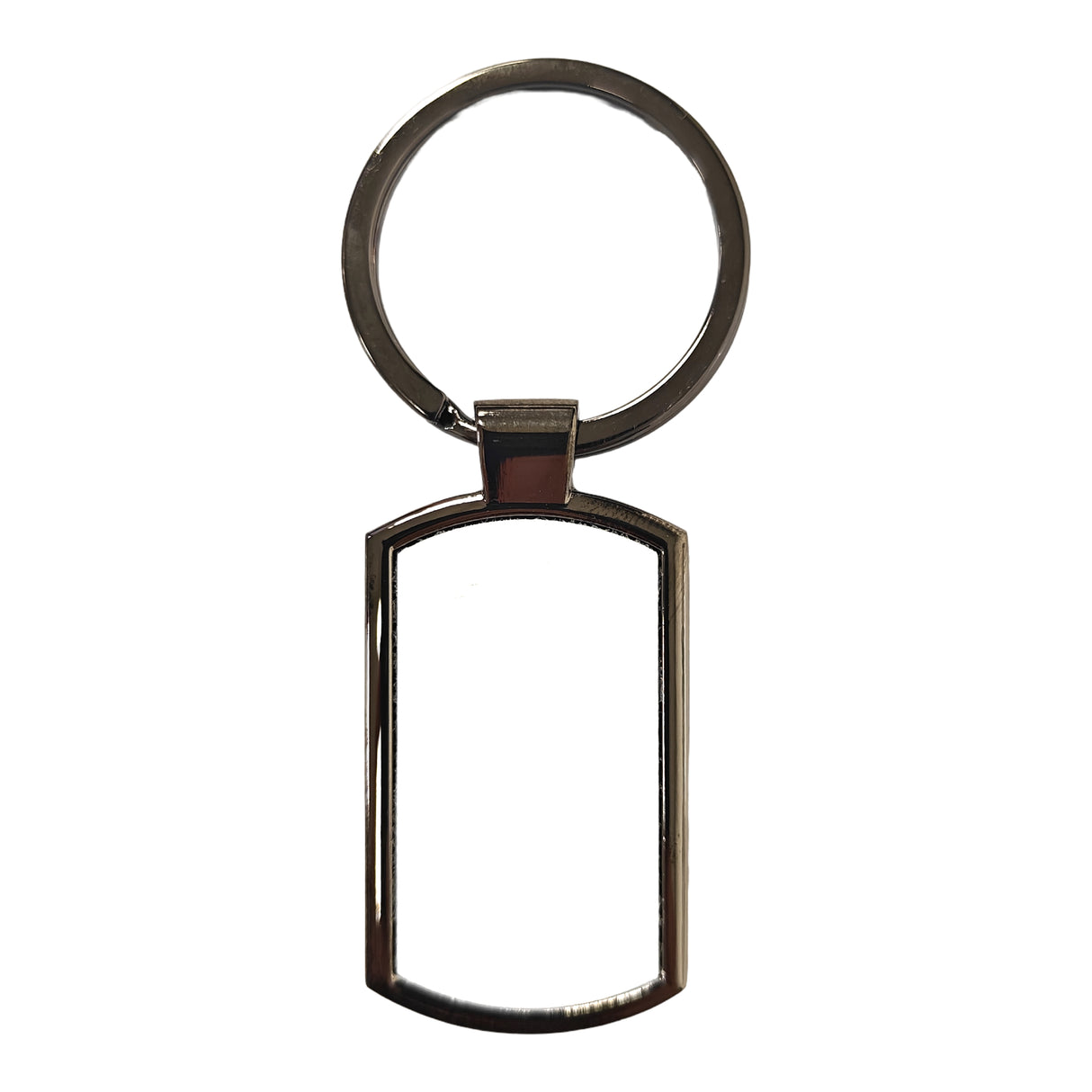 10 x GUNMETAL Sublimation Metal Keyrings - Oblong