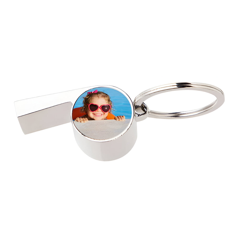 Sublimation Metal Keyring with Whistle