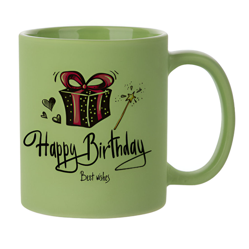 Mugs - Ceramic - PACK OF 6 x 11oz - FROSTED - GREEN
