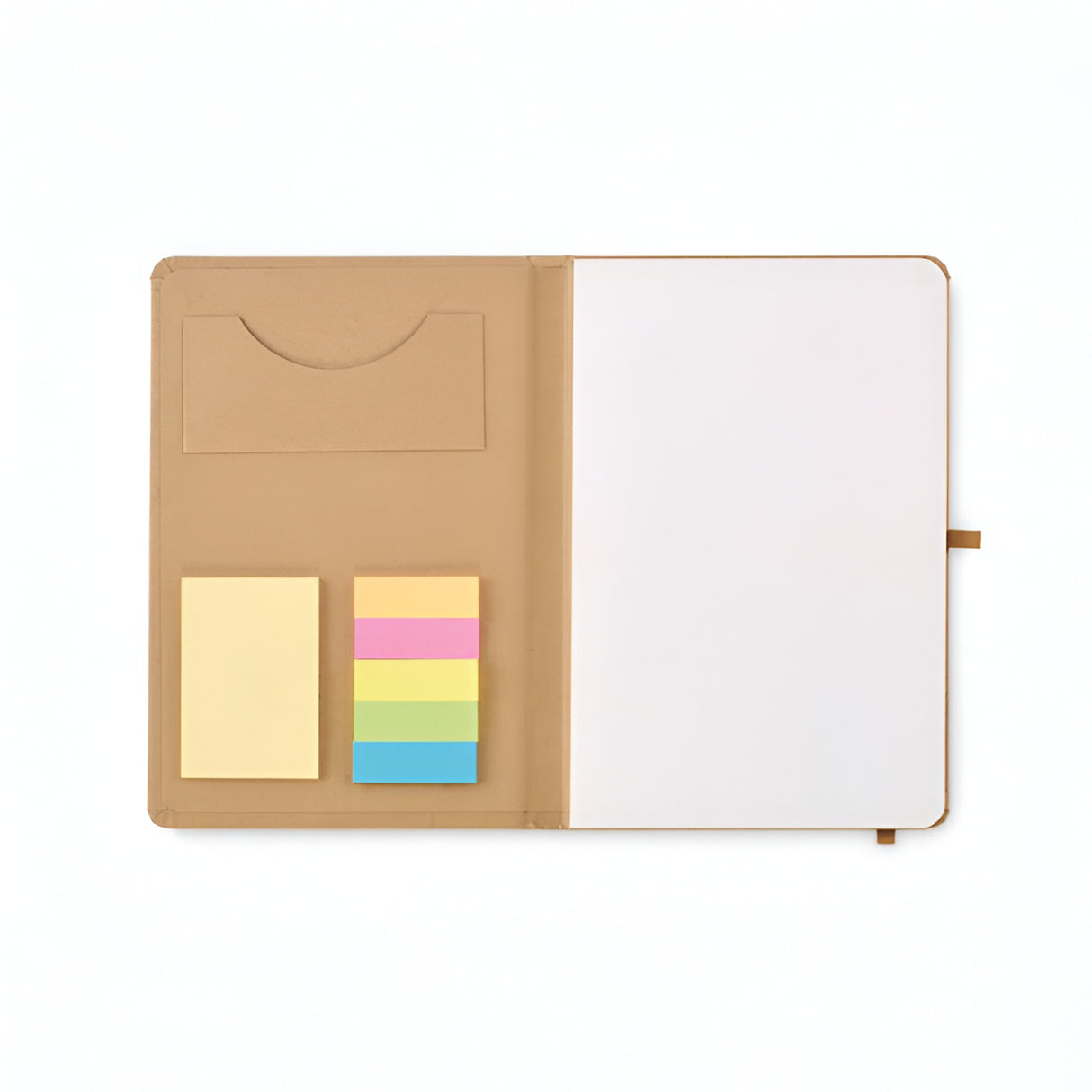 A5 Recycled Notebook with Sticky Notes & Memo Pads