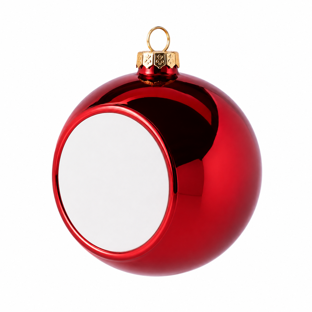 Sublimation Christmas Baubles - Mirror Red Finish