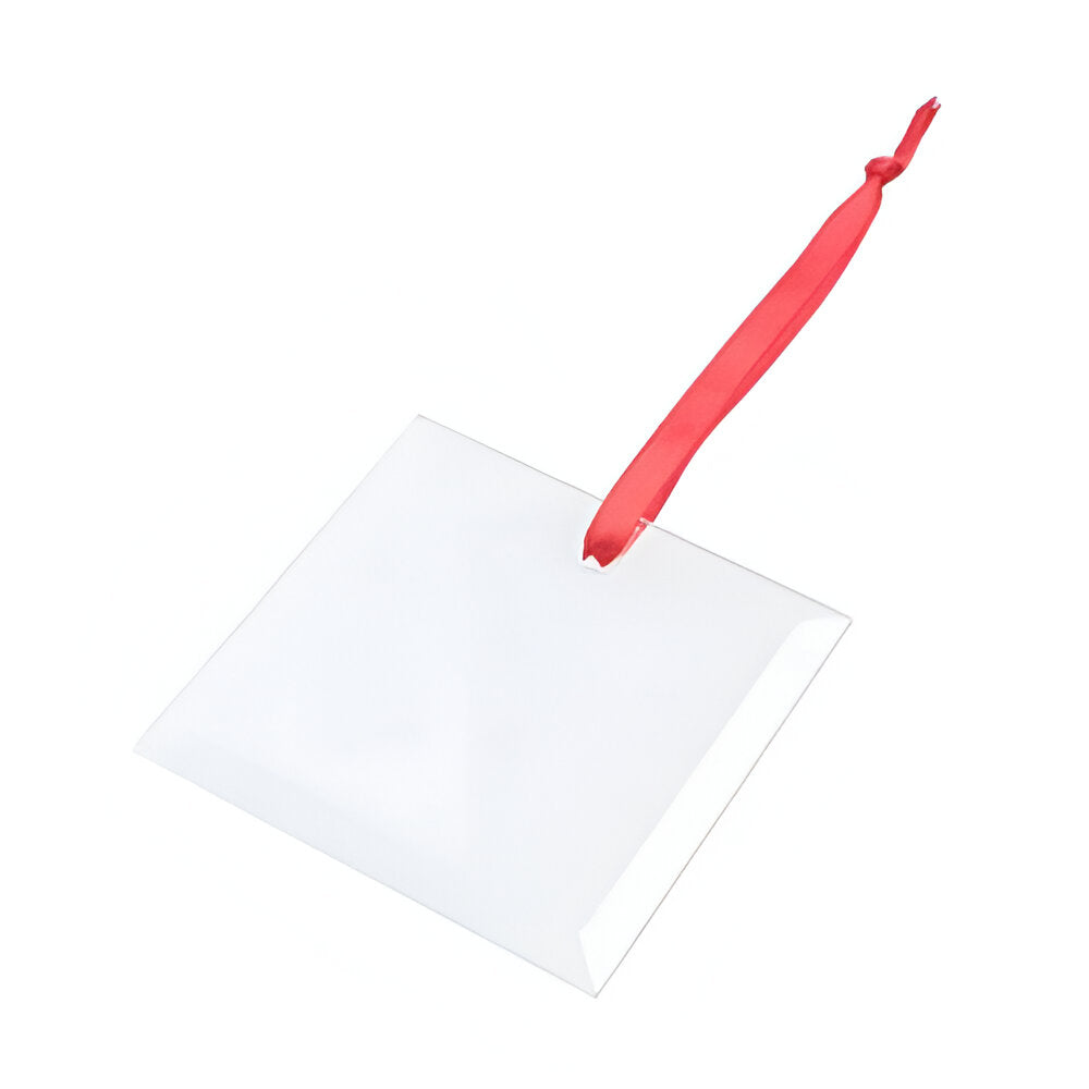 Ornaments - GLASS - 12 x SQUARE Hanging Ornament