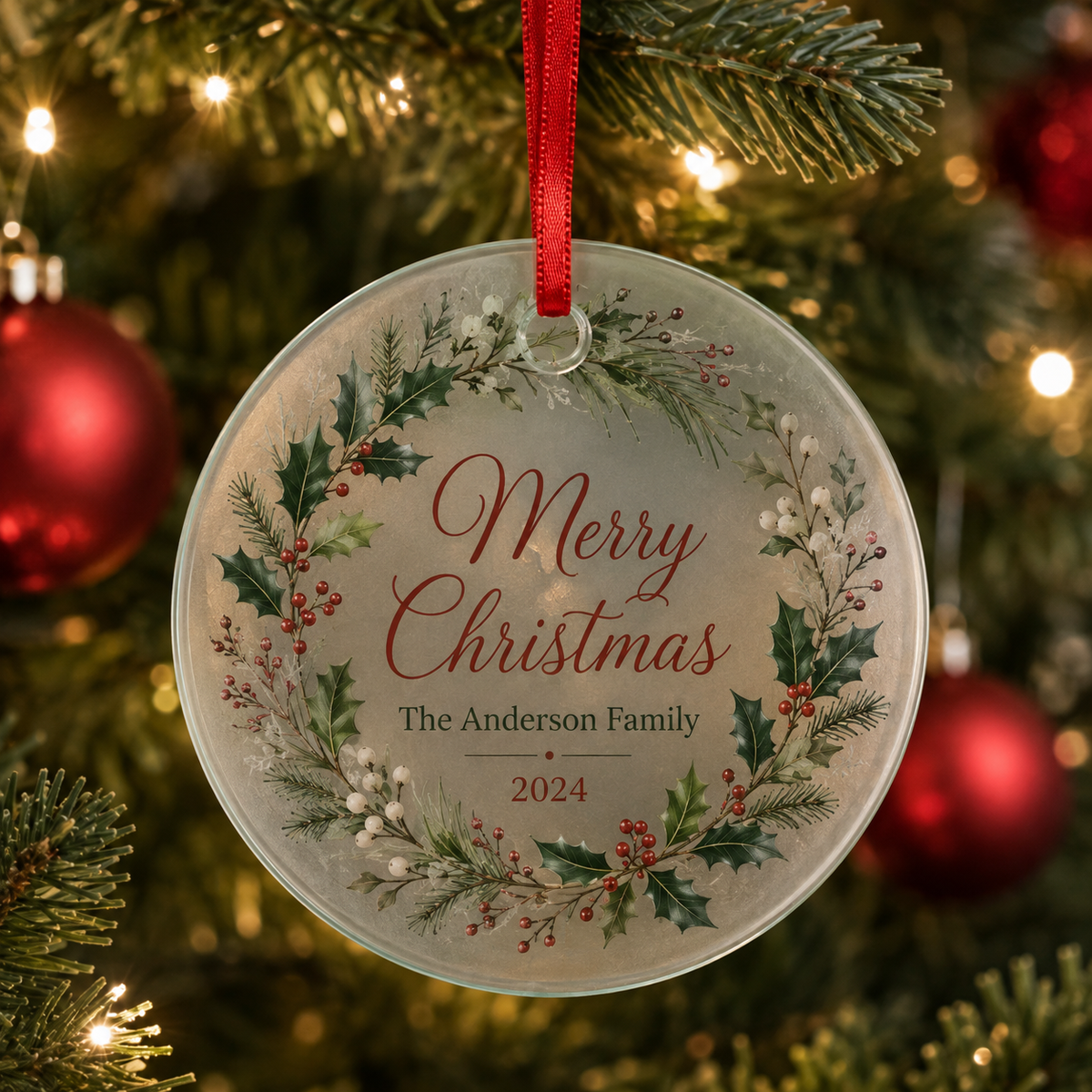 Sublimation Glass Ornaments - Round