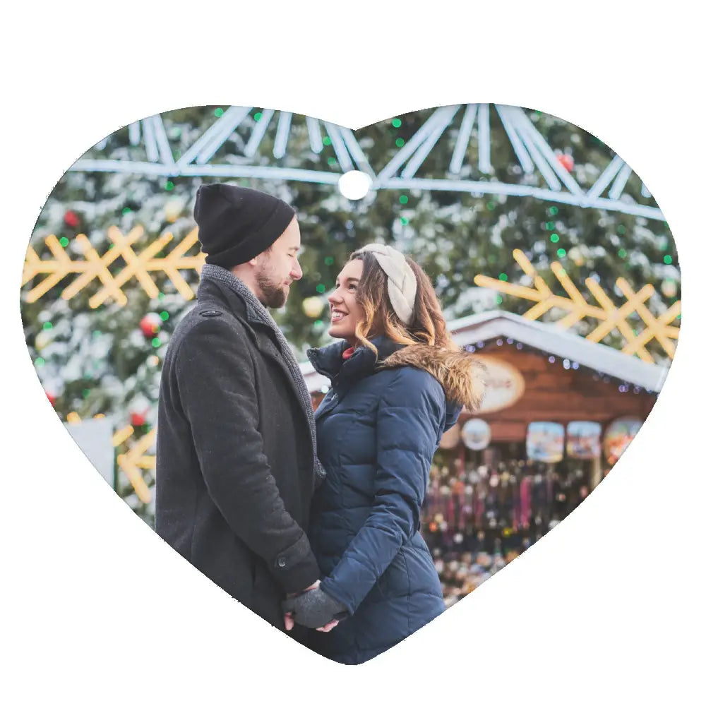 Ornamente - 10 x Keramik-Hängeornament - Herz