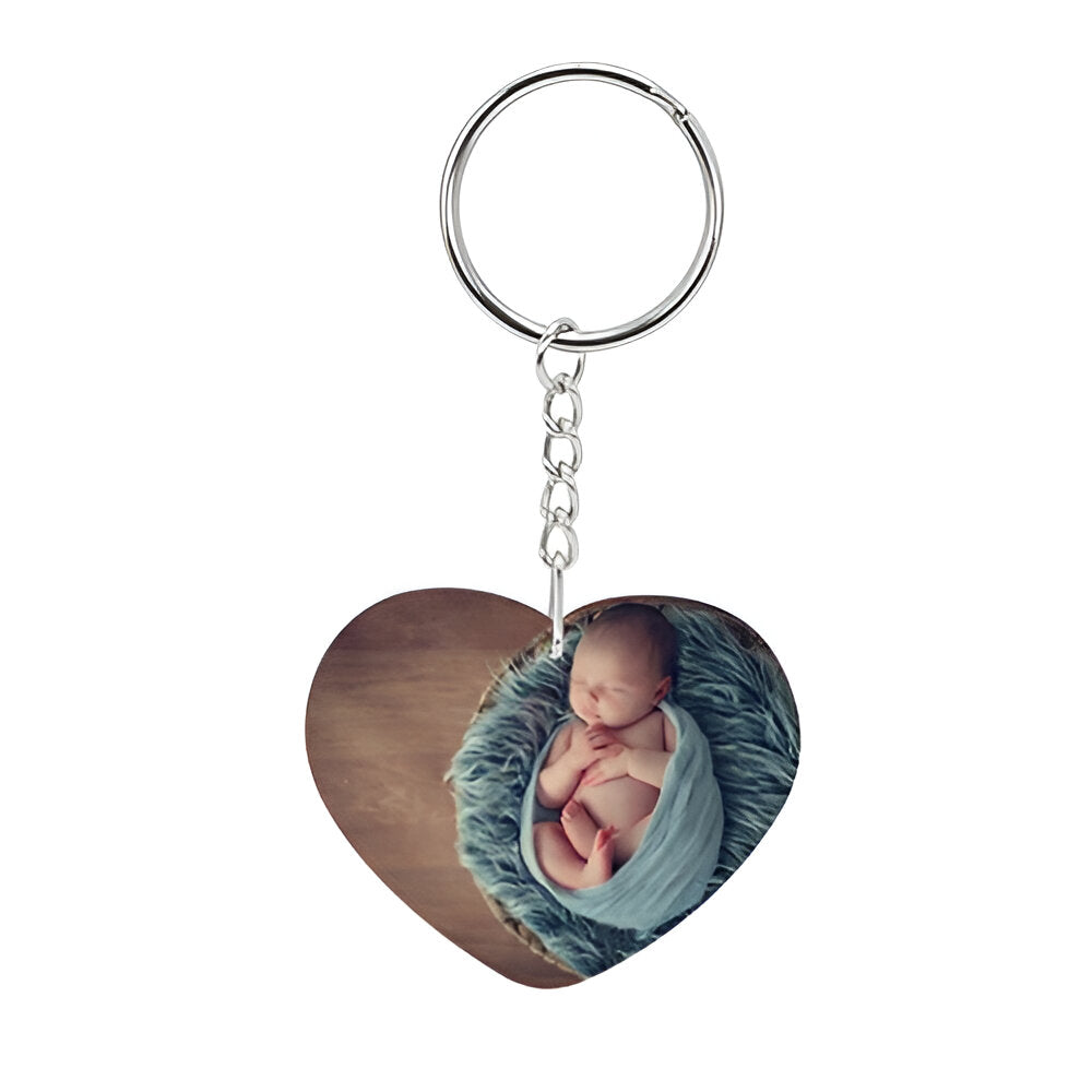 Keyring - 10 x Polymer Keyrings/ Ornaments - THICK - Heart