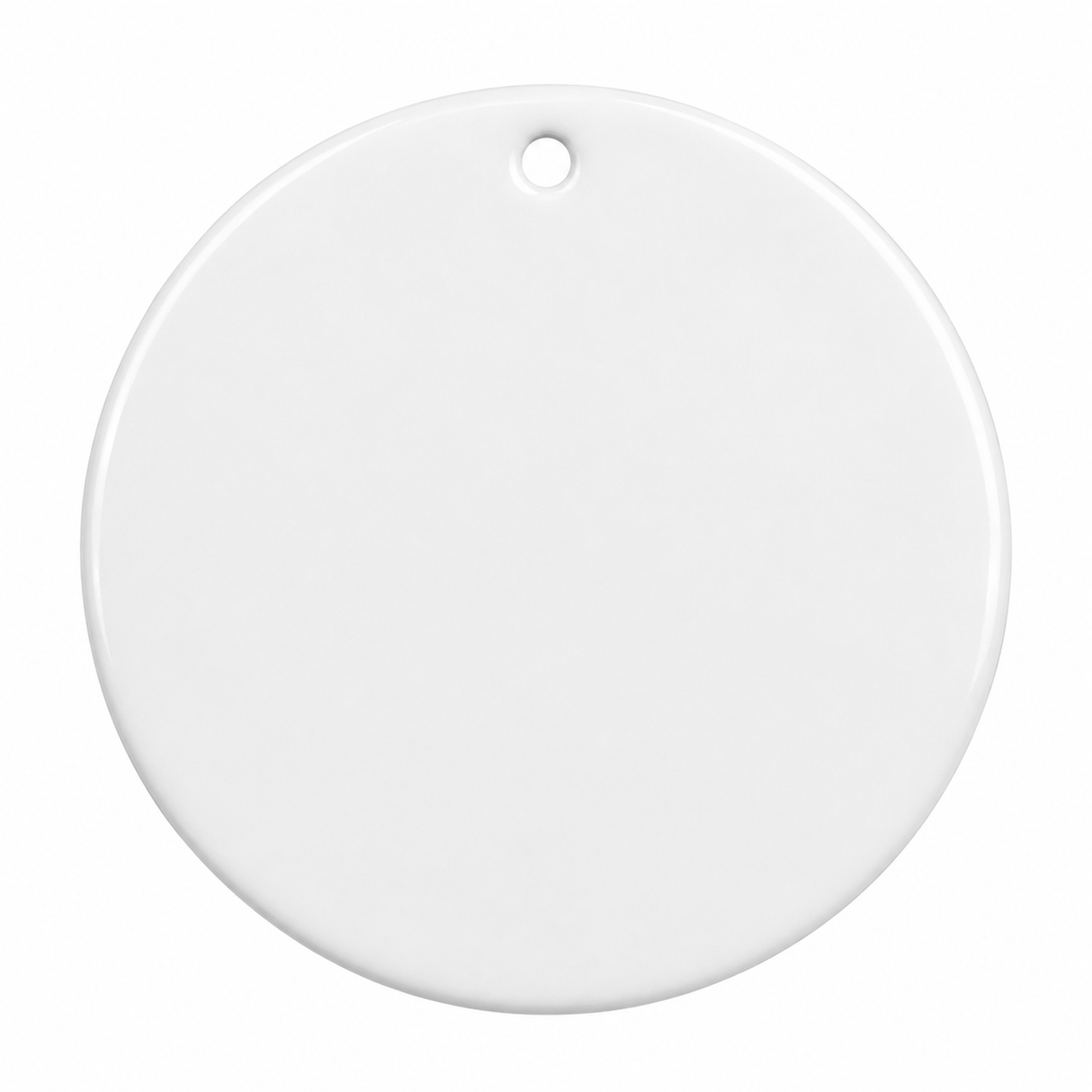 Ornamente - 10 x Keramik-Hängeornament - rund