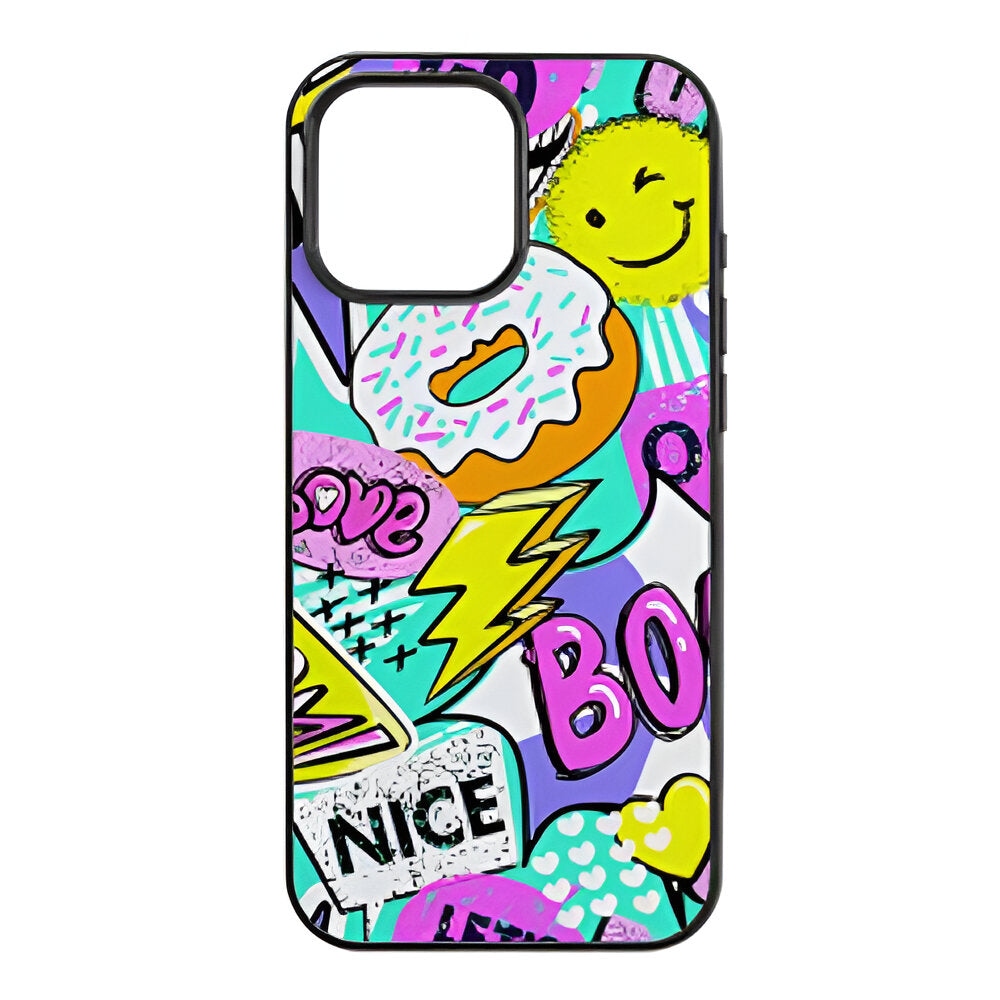 Coque de téléphone - Plastique - iPhone 15 - Noir