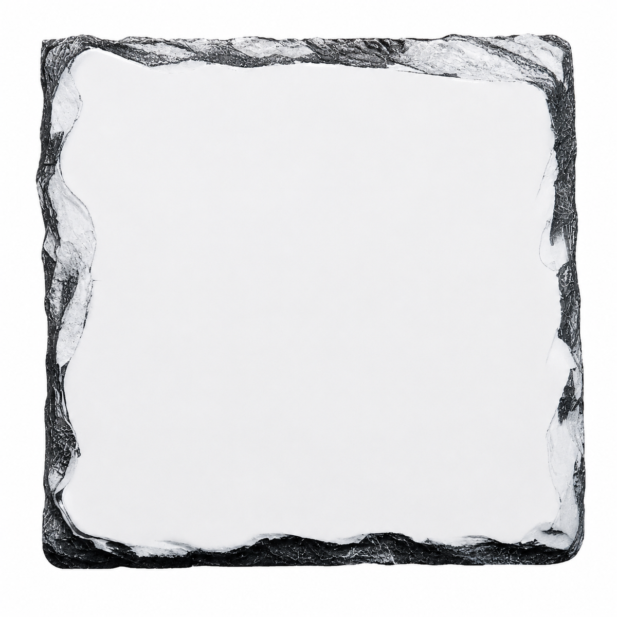 9cm Sublimation Photo Slate Coaster - Square - Glossy Finish
