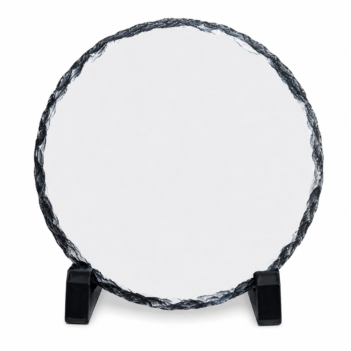 15cm Round Sublimation Photo Slate - Glossy Finish