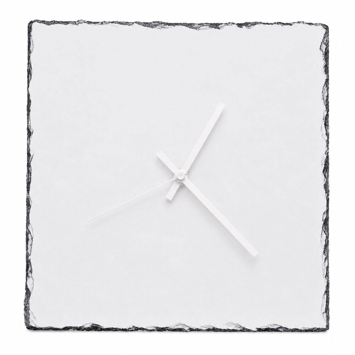 27cm x 27cm Sublimation Photo Slate Clock - Glossy Finish