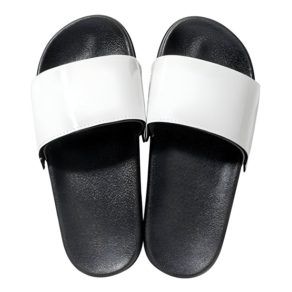 Footwear - Premium PU Leather Slippers - Adult - Black - Longforte Trading Ltd