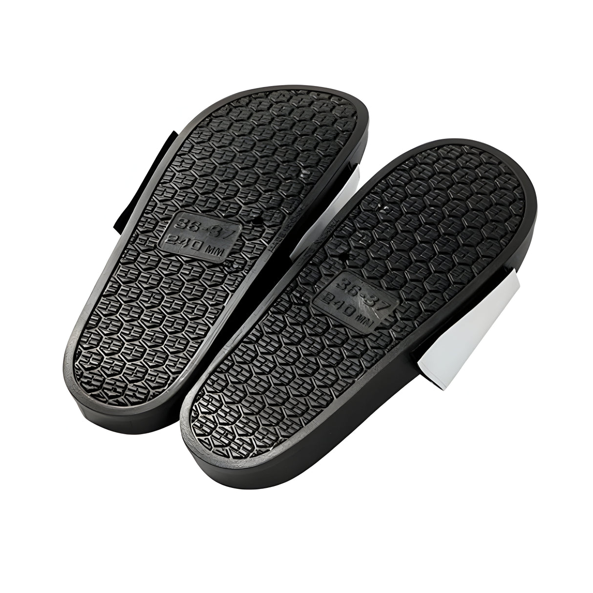 Footwear - Premium PU Leather Slippers - Adult - Black - Longforte Trading Ltd