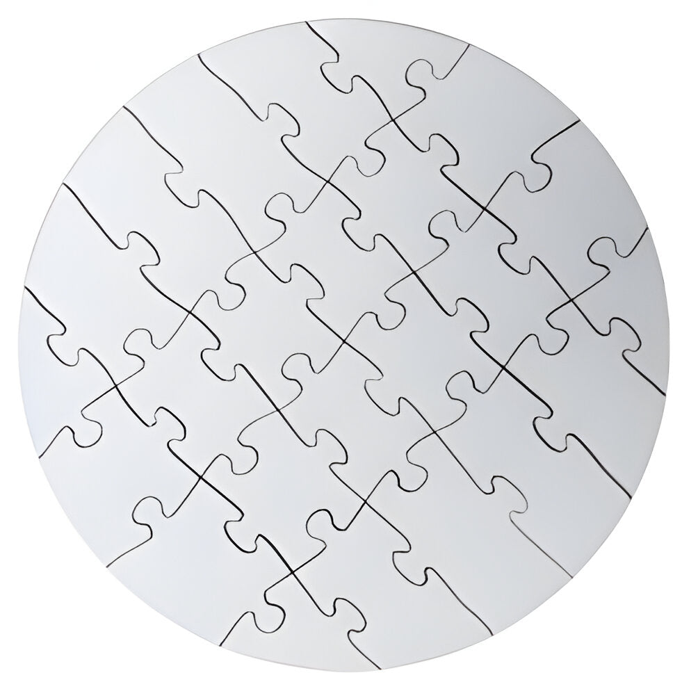 Jigsaw Puzzles - MDF - Round - 24pcs
