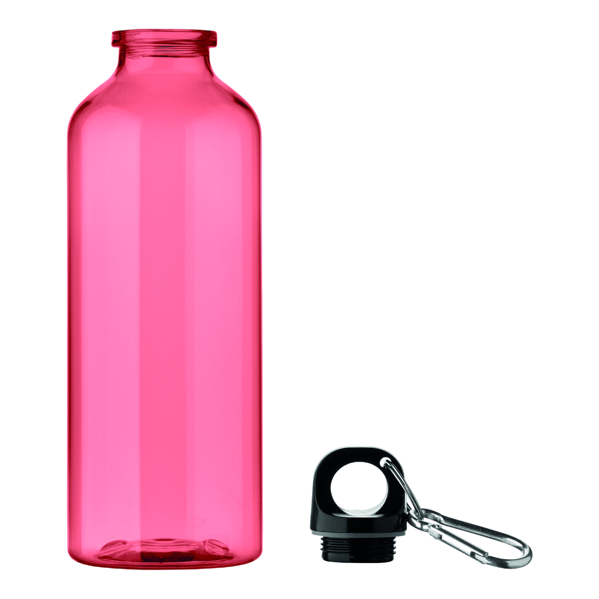 Bouteilles d'eau - Deux couvercles COULEURS (ROUGE) - 600 ml