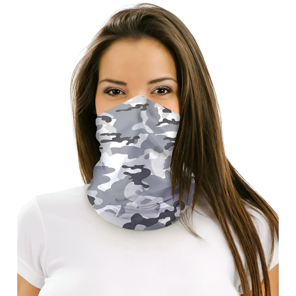 Apparel - Multi Functional Face Scarf - Plain White - Longforte Trading Ltd