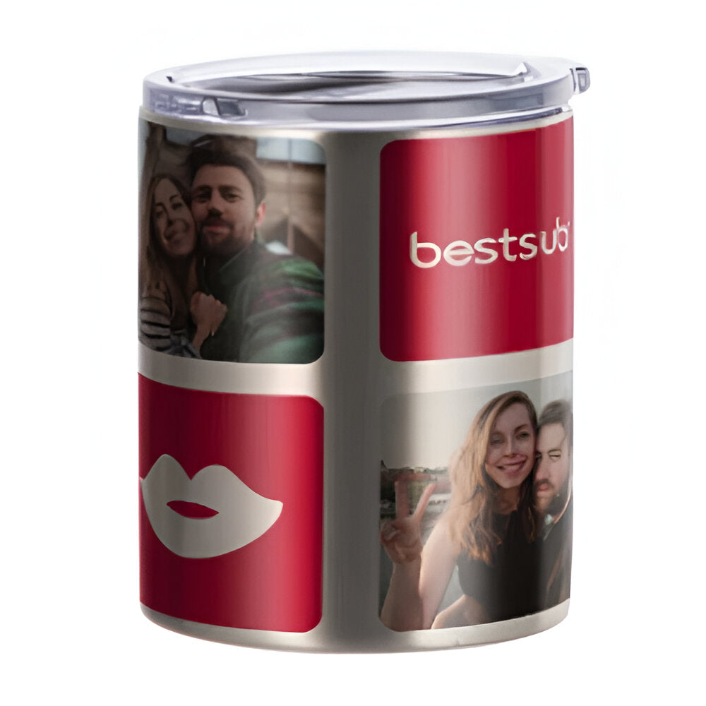 Mugs - Metal & Enamel Mugs - SILVER - Stainless Steel Lowball 10oz / 300ml - Longforte Trading Ltd