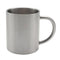 Mugs - Metal & Enamel Mugs - SILVER 300ml Steel Mug - Longforte Trading Ltd