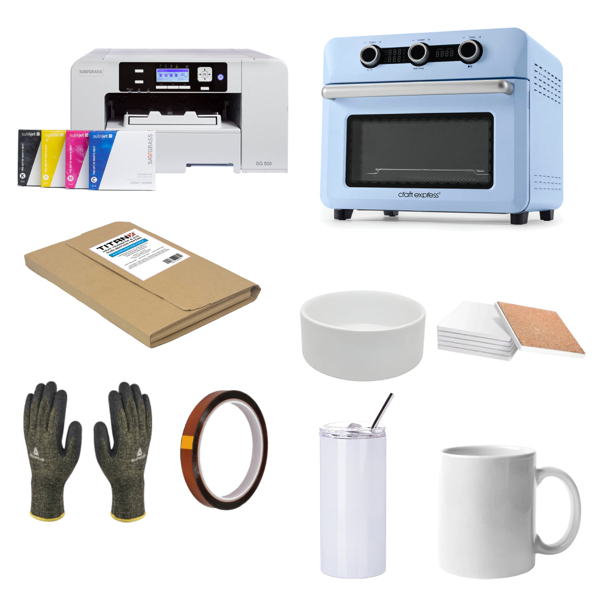 Sawgrass SG500 Printer & 25L Sublimation Oven Starter Kit