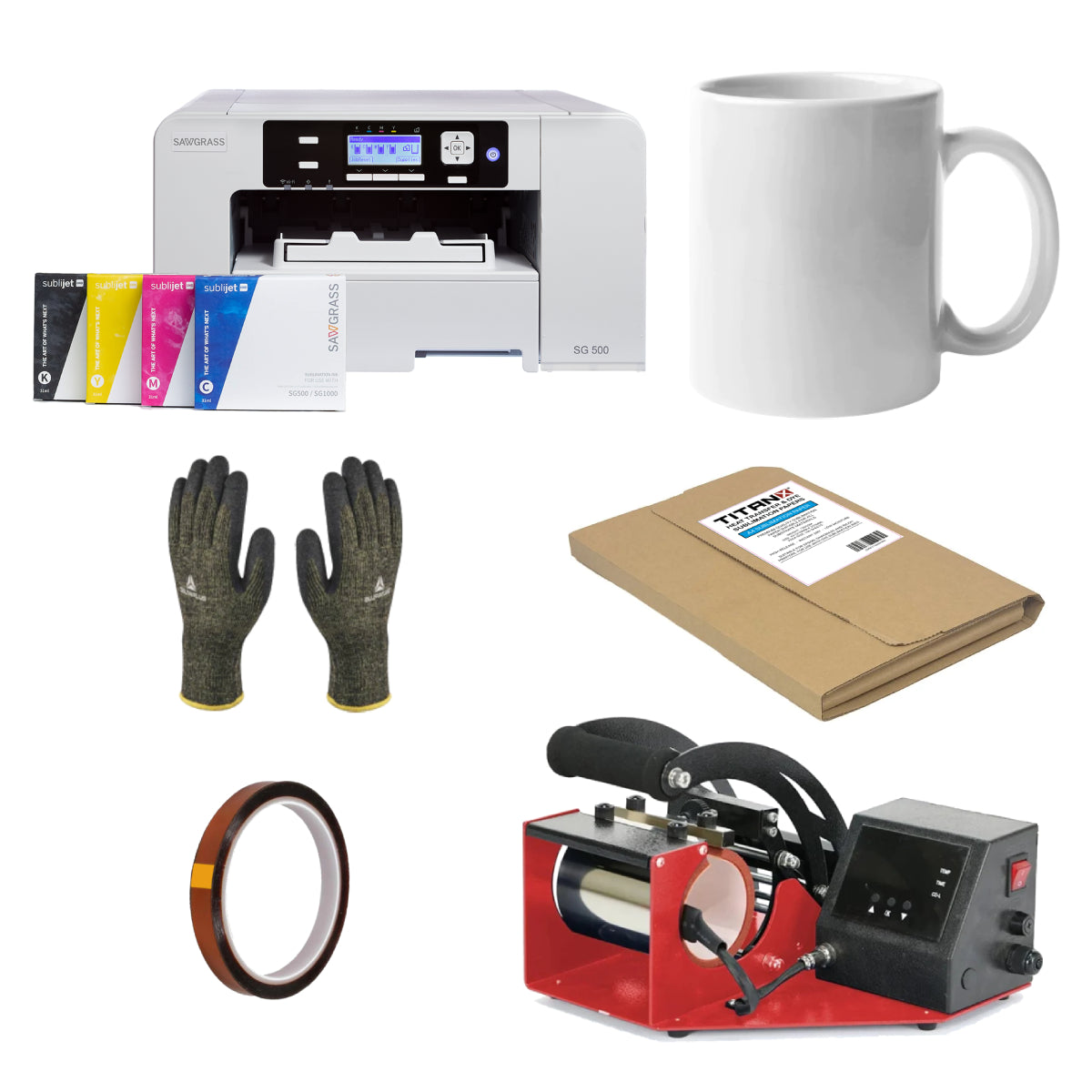 Matériel - Kits de démarrage - Kit de démarrage pour l'impression de tasses Sawgrass