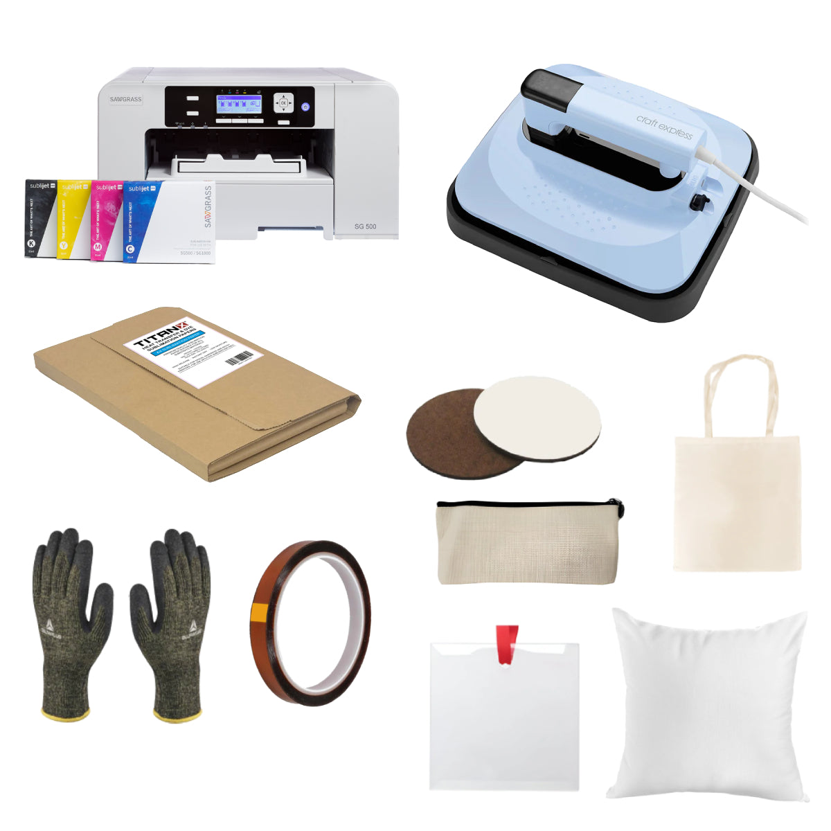 Matériel - Kits de démarrage - Kit de démarrage pour l'impression de tasses automatiques Sawgrass