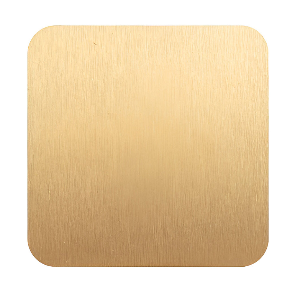 Engravables - 10 x STAINLESS STEEL Coasters - SQUARE - 10cm - GOLD - Longforte Trading Ltd