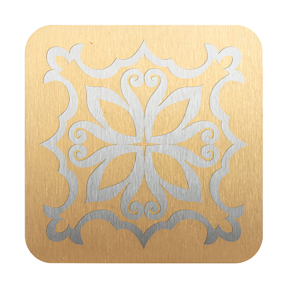 Engravables - 10 x STAINLESS STEEL Coasters - SQUARE - 10cm - GOLD - Longforte Trading Ltd