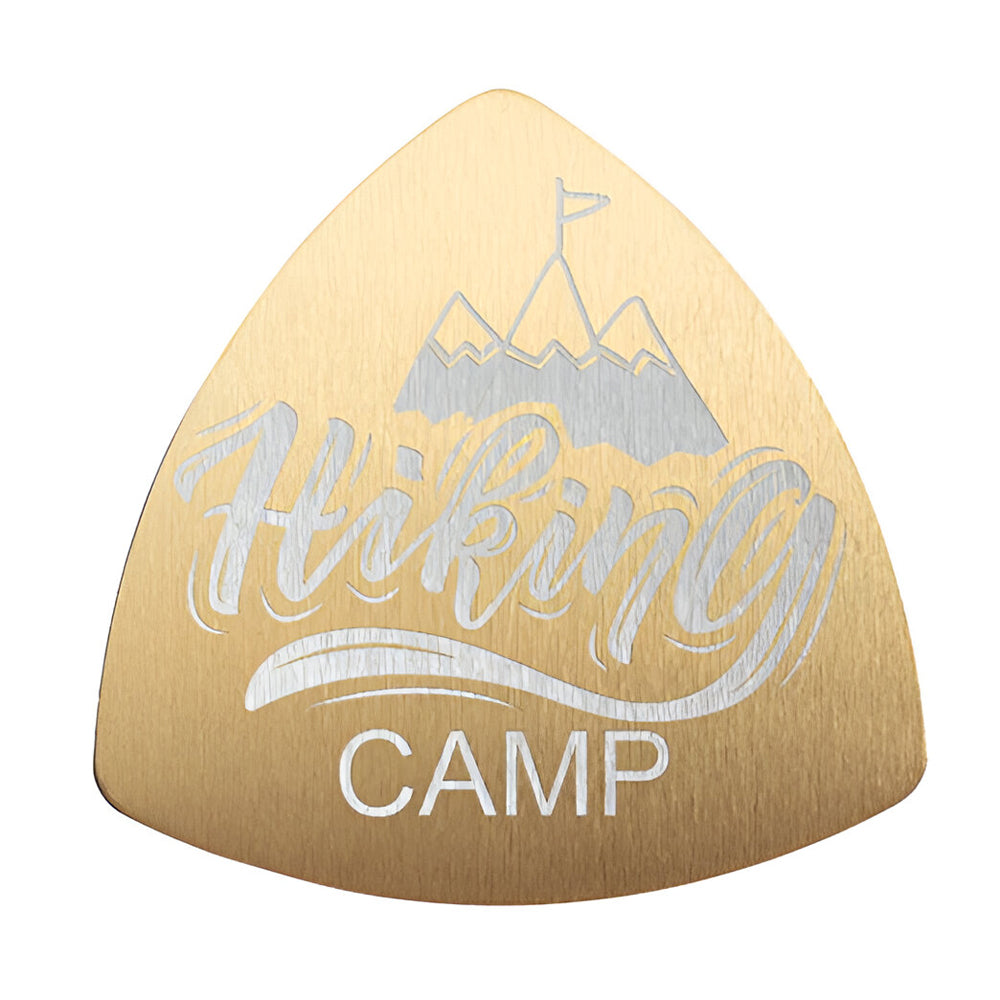 Engravables - 10 x STAINLESS STEEL Coasters - TRIANGLE - 10cm - GOLD - Longforte Trading Ltd