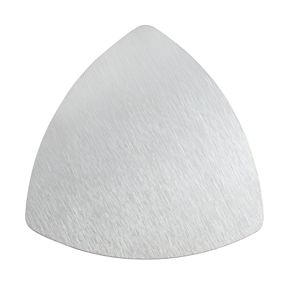 Engravables - 10 x STAINLESS STEEL Coasters - TRIANGLE - 10cm - SILVER - Longforte Trading Ltd